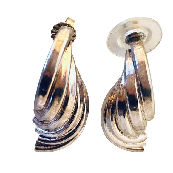 Vintage Silver Earrings Posts for Pierced Ears - Picture 3 of 12